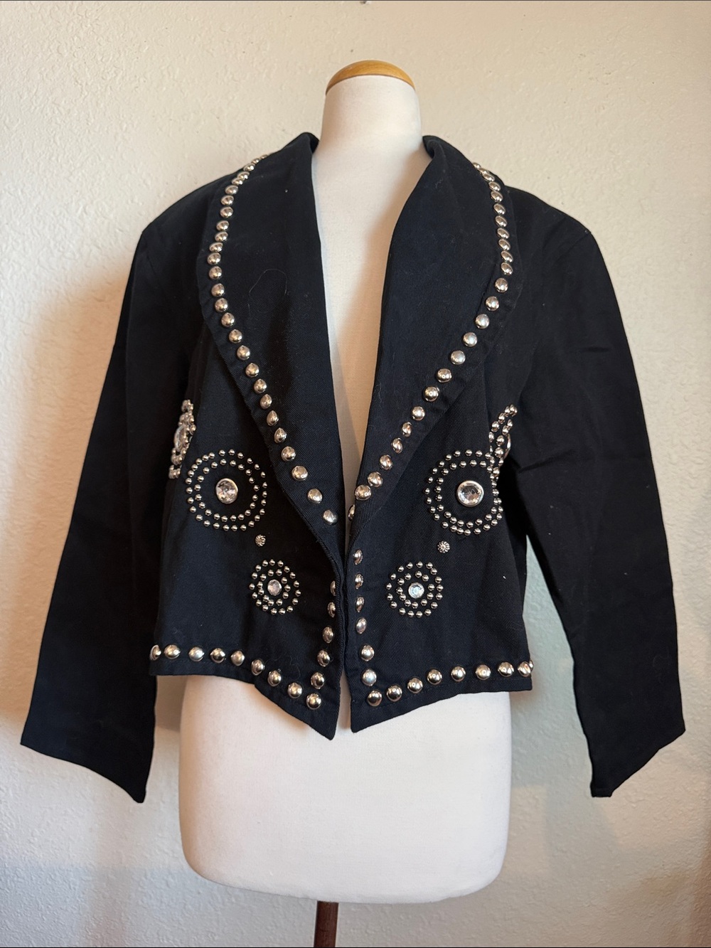 Vintage TAZA studded Denim Blazer